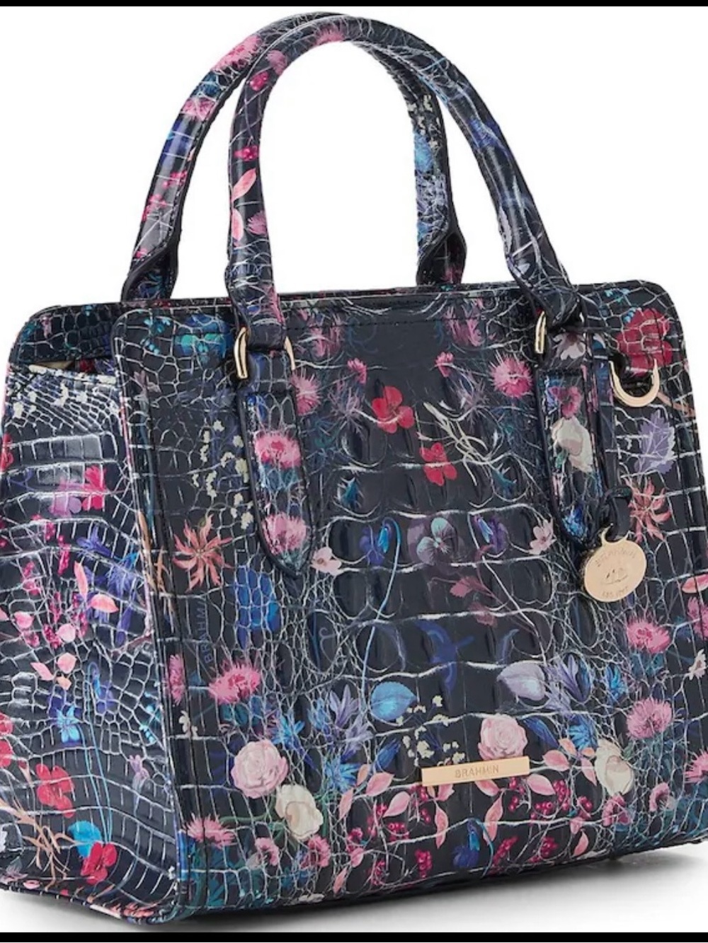 NWT Brahmin Melbourne Collection Folktale Cami Satchel Bag